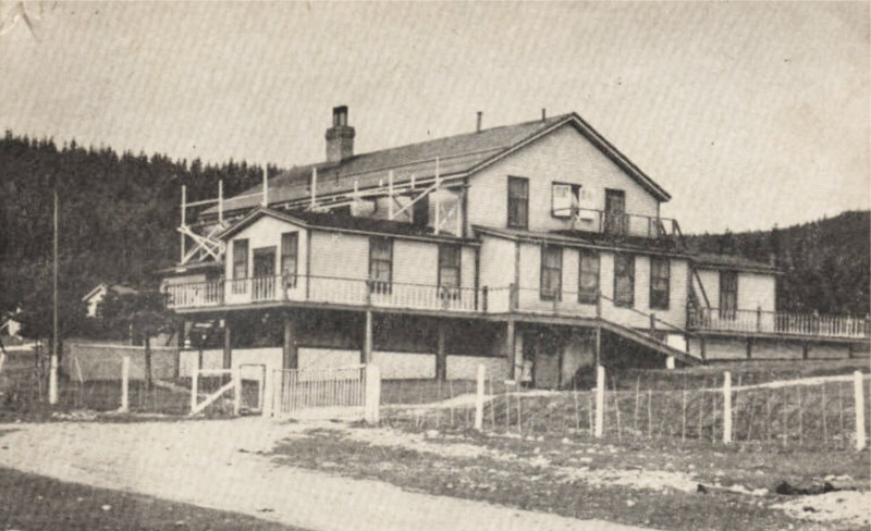 The Cottage Hospital undergoing repairs (date unknown)
